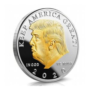 Trump 2020 Gold Plated Coin