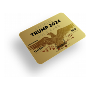 Golden Plated Trump 2024 Card