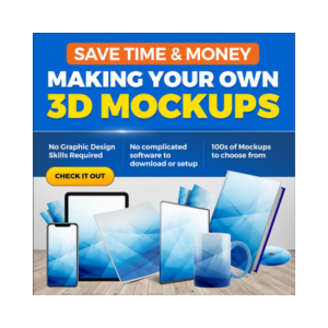 Create 3D Product Shots  and  Ebook Covers